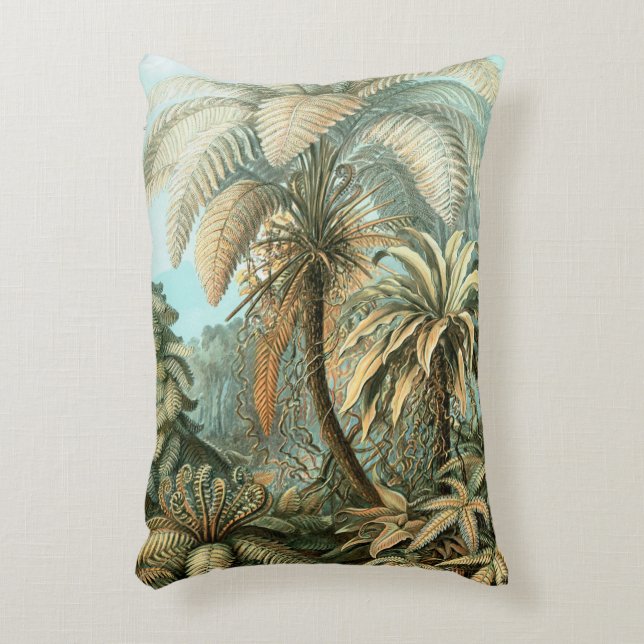 Filicinae von Ernst Haeckel, Vintage französische  Dekokissen (Vorderseite(Vertikal))