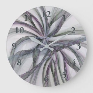 Filigran-Bewegungen Moderne Abstrakte Schwungvolle Große Wanduhr