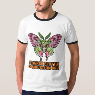 Filigran-Flatter-Verbrennungseinheit T-Shirt