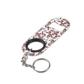 filigrane Augen Mini Flaschenöffner (Rückseite Schrägansicht)