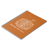 Filigrane-Kürbis-Herbst-Notebook-Journal Notizblock (Linke Seite)