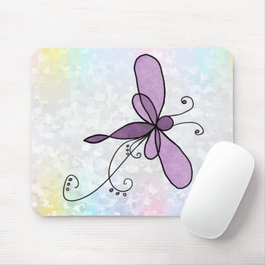 Filigrane Libelle Mousepad (Mit Mouse)