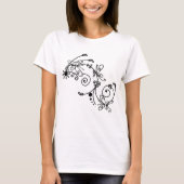 Filigrane Schmetterlinge T-Shirt (Vorderseite)