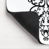 Filigrane schwarz mousepad (Ecke)