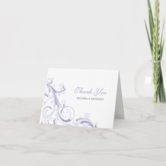 Filigrane Spirale Lavendel Danke