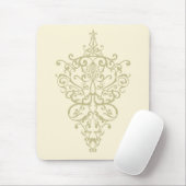 filigranes Gelb Mousepad (Mit Mouse)