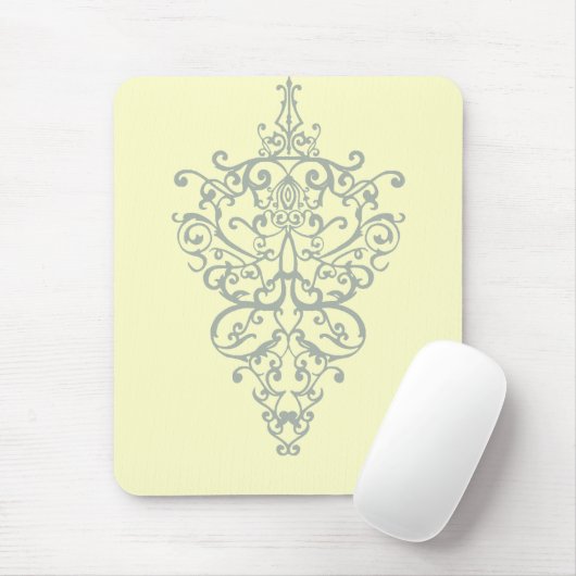 filigranes Grün Mousepad (Mit Mouse)