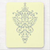 filigranes Grün Mousepad (Vorne)