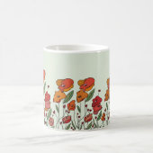 Filigranes Mohnfeld  Kaffeetasse (Mittel)