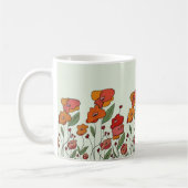 Filigranes Mohnfeld Kaffeetasse (Links)