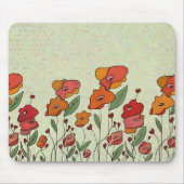 Filigranes Mohnfeld Mousepad (Vorne)