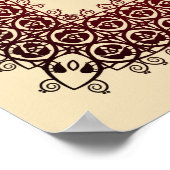 Filigree Bibeltext Sprüche Kapitel 1 : 1-7 Poster (Ecke)