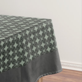 Filigree Black Medalion Pattern Tischdecke
