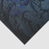 Filigree Blume und Lichter auf dunklem Dekor Seidenpapier (Detail)