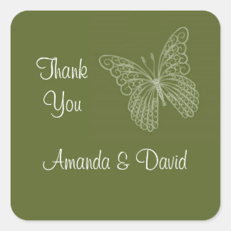 Filigree Butterfly Danke, dass du Sticker hast