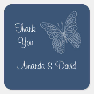 Filigree Butterfly Danke, dass du Sticker hast