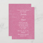 Filigree Butterfly Probe Abendessen Einladung (Vorne/Hinten)