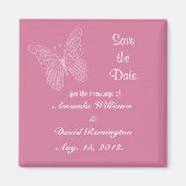 Filigree Butterfly speichert das Date Magnet (Vorne)