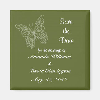 Filigree Butterfly speichert das Date Magnet