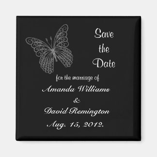 Filigree Butterfly speichert das Date Magnet