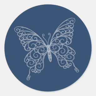 Filigree Butterfly Sticker