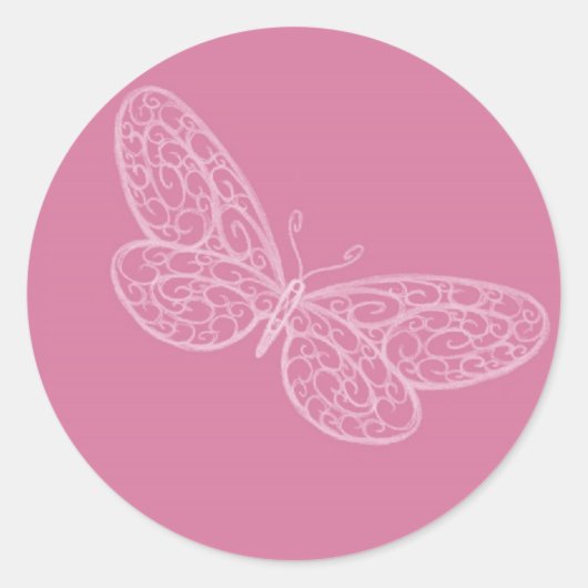 Filigree Butterfly Sticker (Vorderseite)