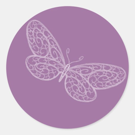 Filigree Butterfly Sticker (Vorderseite)