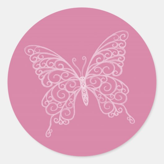 Filigree Butterfly Sticker (Vorderseite)