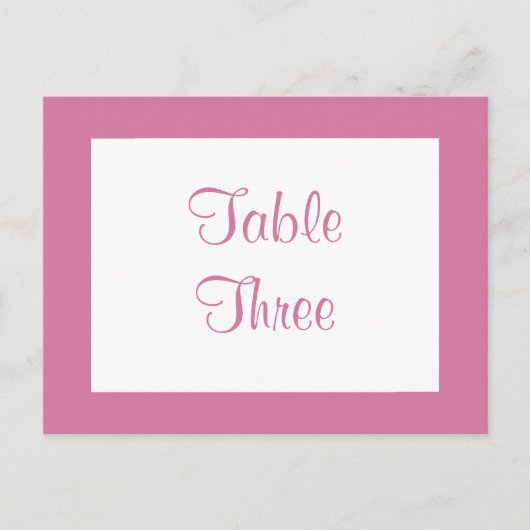 Filigree Butterfly Tischnummer (pink) (Vorderseite)