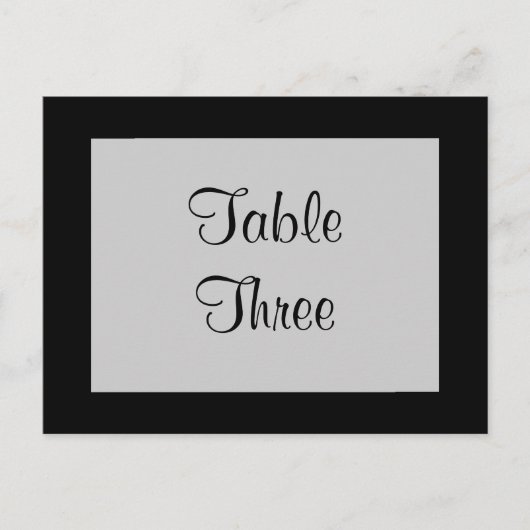 Filigree Butterfly Tischnummer (schwarz) (Vorderseite)