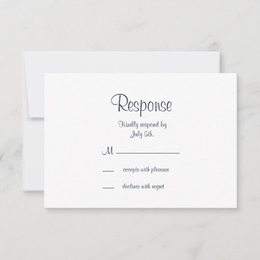 Filigree Butterfly UAWG Aquamarin RSVP Karte (Vorderseite)