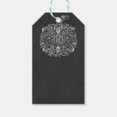 Filigree Chalkboard Fall Pumpkin Herbst Herbst Par Geschenkanhänger (Rückseite)