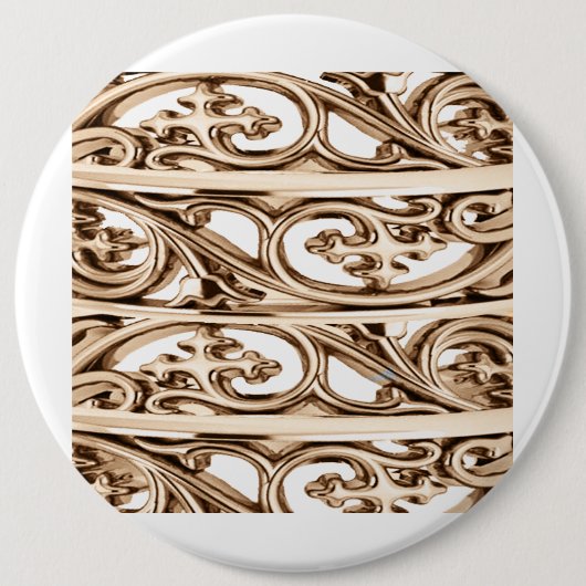 Filigree Cross Design Pattern Button (Vorderseite)