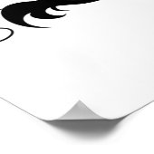 Filigree Frame personalisierter Name Poster (Ecke)