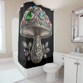 Filigree Gemstone Mushroom Duschvorhang (Beispiel)