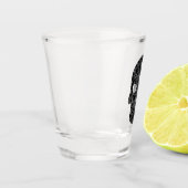 Filigree Goth Day of the Dead Skull Schnapsglas (Links)