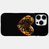 Filigree Goth Gold Heart Case-Mate iPhone Hülle (Rückseite (Horizontal))