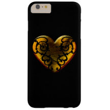 Filigree Goth Gold Heart
