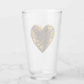 Filigree Goth Gold Herzstück Glas (Rückseite)