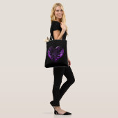 Filigree Goth Lila Heart Tasche (Am Model)