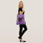 Filigree Goth Pink Heart Tasche (Am Model)