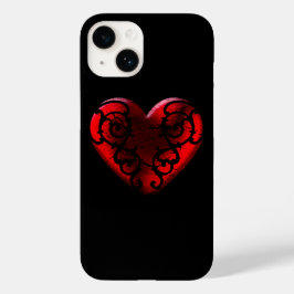 Filigree Goth Red Heart Case-Mate iPhone Hülle