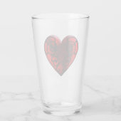 Filigree Goth Red Heart Glas (Rückseite)