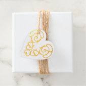 Filigree Heart Foil Favor Tag (Mit Box)