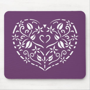Filigree Heart Mousepad