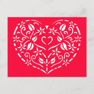 Filigree Heart Postkarte