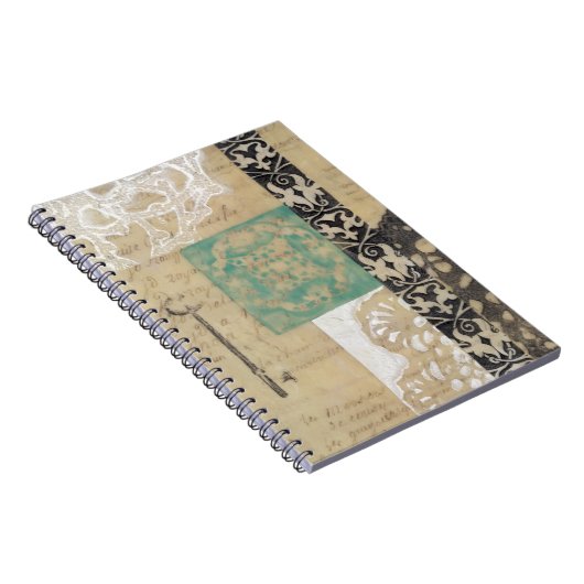 Filigree & Key II Notizblock (Rechte Seite)