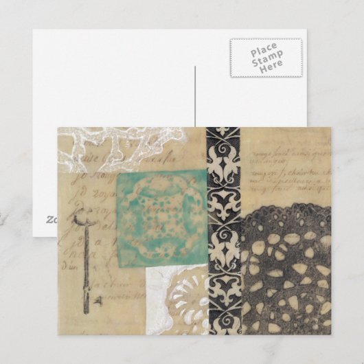 Filigree & Key II Postkarte (Vorne/Hinten)