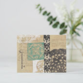 Filigree & Key II Postkarte (Stehend Vorderseite)