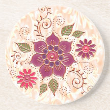 Filigree Kreis mit Blume